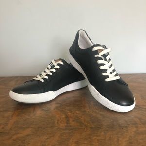 Josef Seibel Claire 01 Black Leather Sneakers